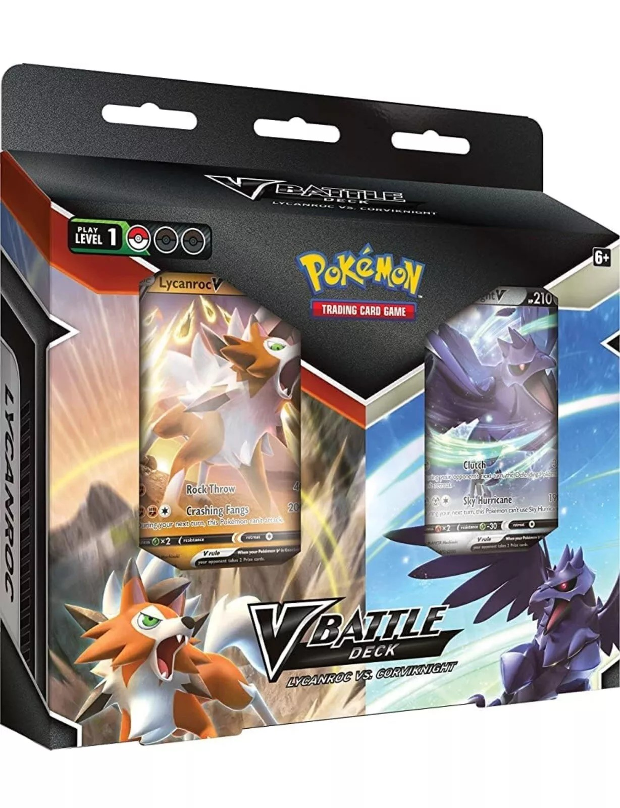Pokemon TCG: V Battle Deck Lycanroc VS Corviknight Double Deck Bundle